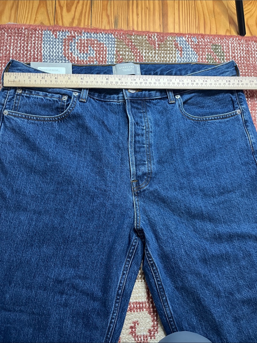 NWT Everlane The Everybody Jean Button Fly Organic Cotton Mid Rise Sz E10x32 - Picture 4 of 10